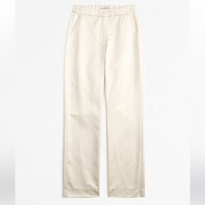 Abercrombie & Fitch Cream Straight Leg Pants